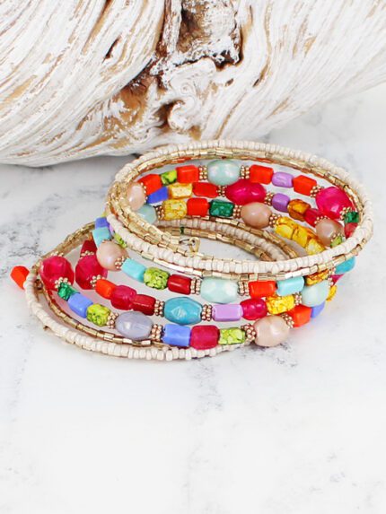 DC1402M BEADED SPIRAL BRACELET