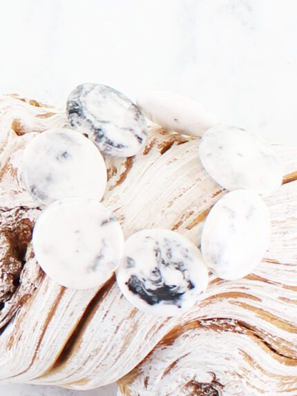 JP1003GY ELASTICATED RESIN DISC BRACELET