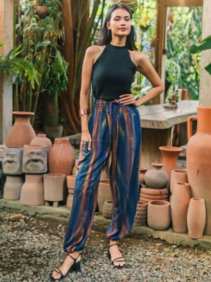 LS6402P ABSTRACT BALI TROUSERS