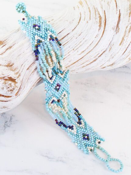 MD1306D BEADED WRAP BRACELET