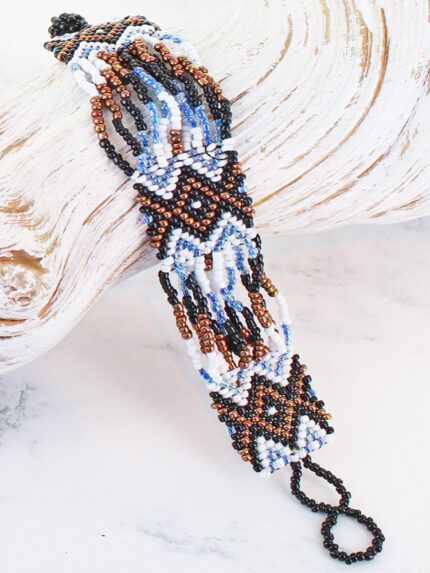 MD1306E BEADED WRAP BRACELET