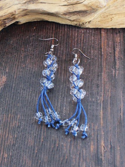 NB1405NV GLASS BEAD CLUSTER EARRING